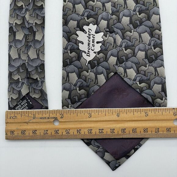 The Nature Conservancy /Martini Art Silk Neckties Lot of 3 Salmon Camel Art Deco - Picture 13 of 16